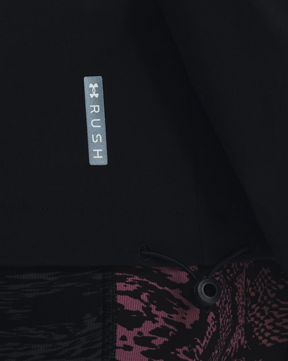 Veste entièrement zippée UA RUSH™ Woven pour femme, Black, pdpMainDesktop image number 5
